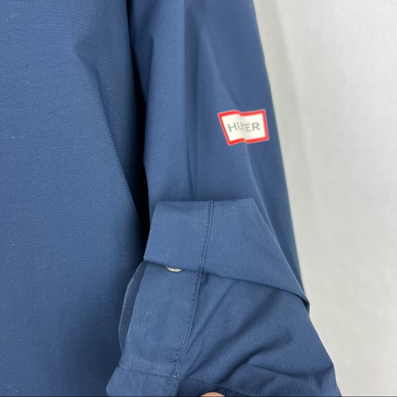 Hunter x Target Blue Size 3XL Men's Full Zip Hooded Windbreaker Jacket - Picture 5 of 7